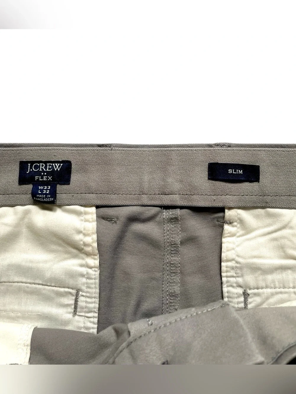 J. Crew Flex Men's TruTemp 365 Slim Fit Chino Pants 33x32